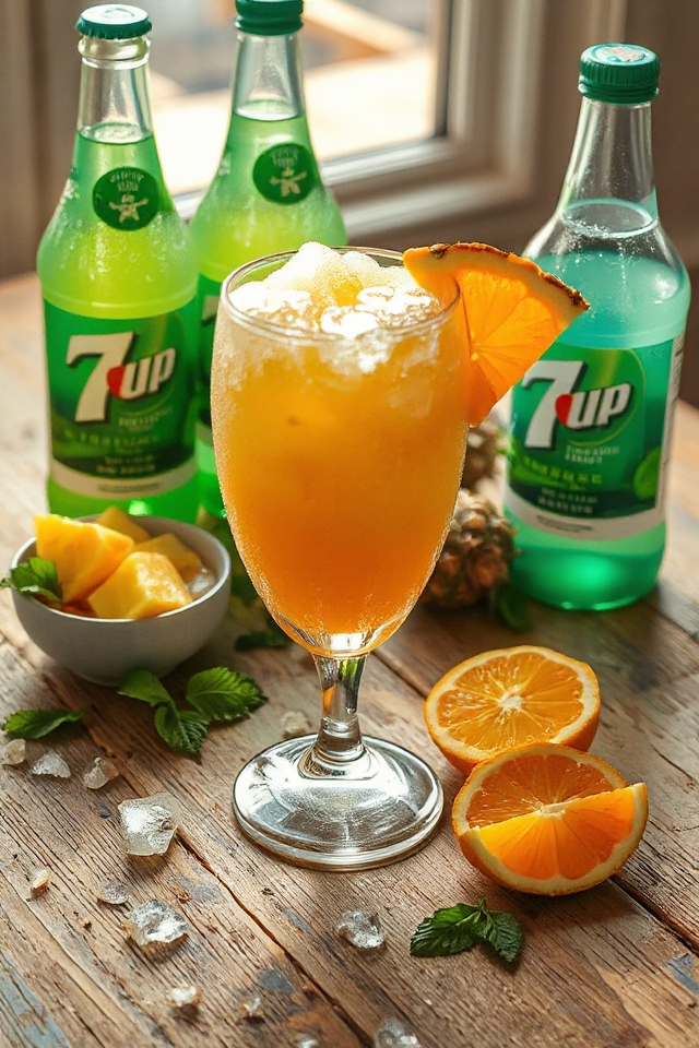 chilled whiskey slush beverage