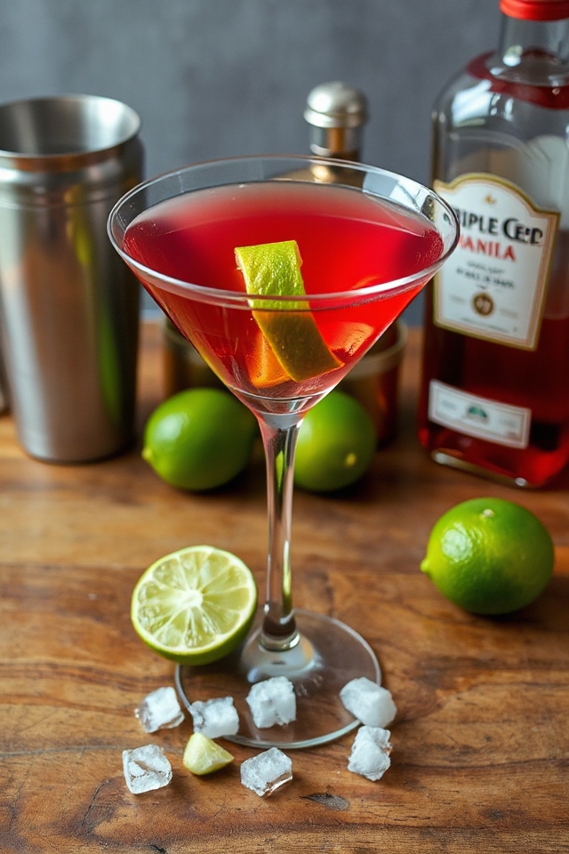 cosmopolitan martini preparation steps