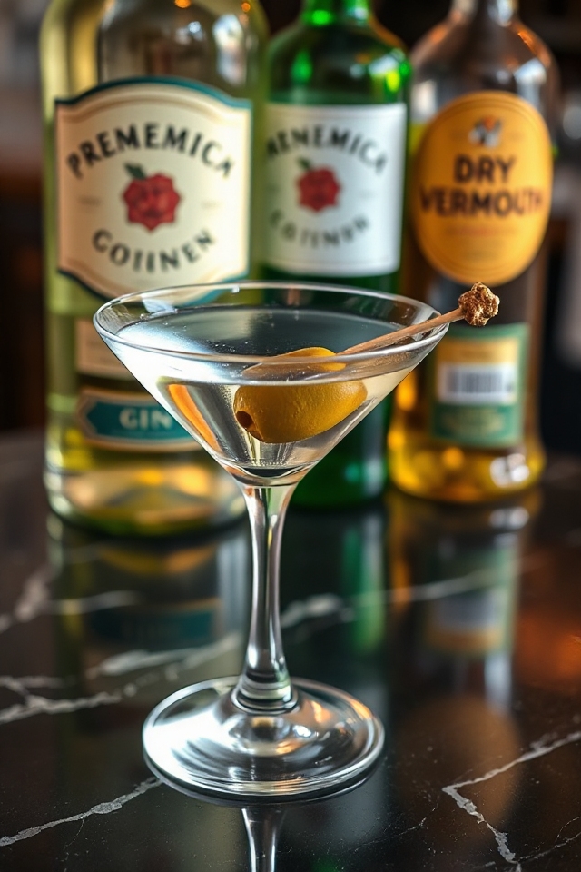 crafting a classy dry martini