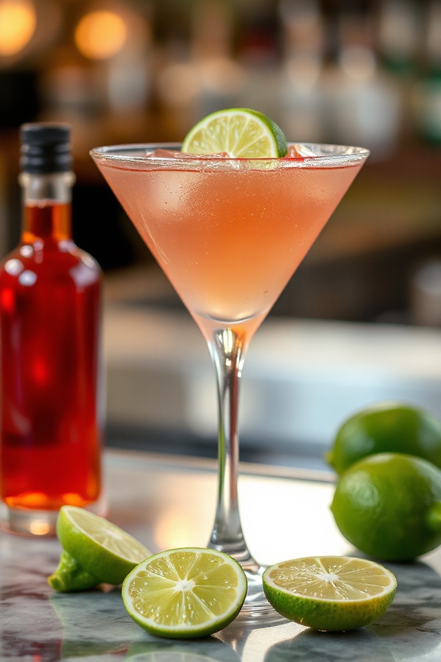 crafting a refreshing cocktail