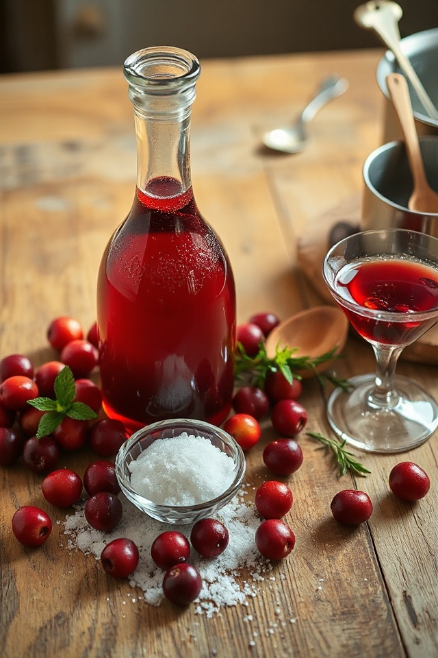 cranberry liqueur preparation instructions