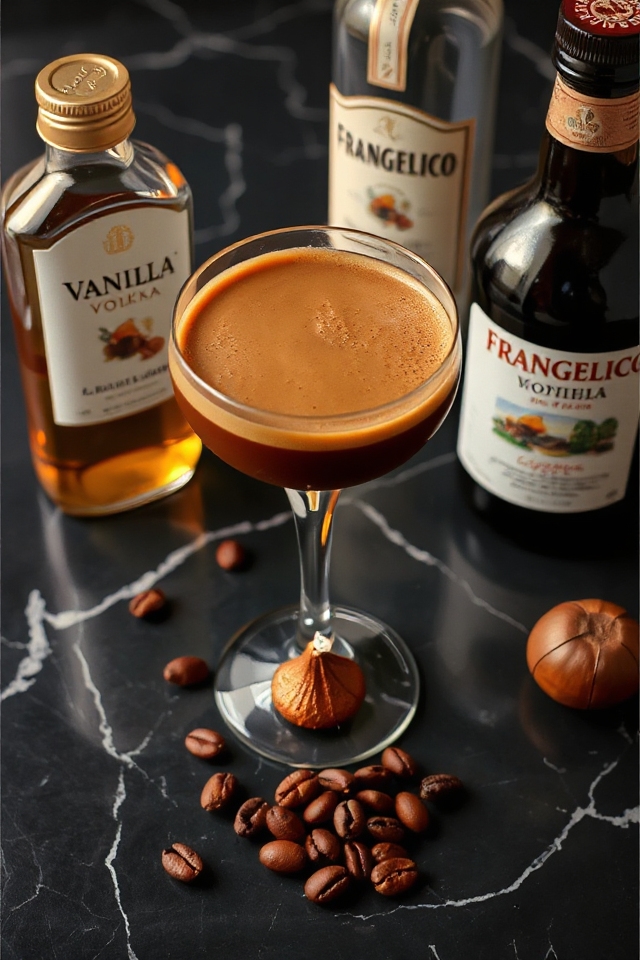 espresso cocktail with vodka