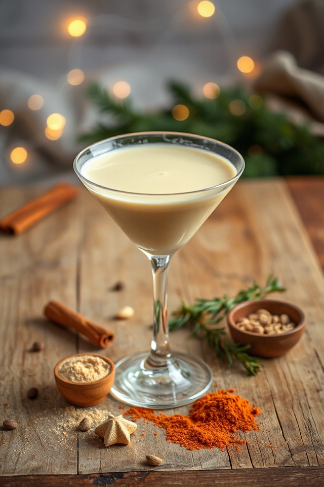 festive eggnog cocktail recipe