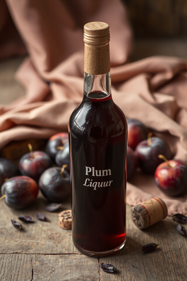 homemade plum liqueur process