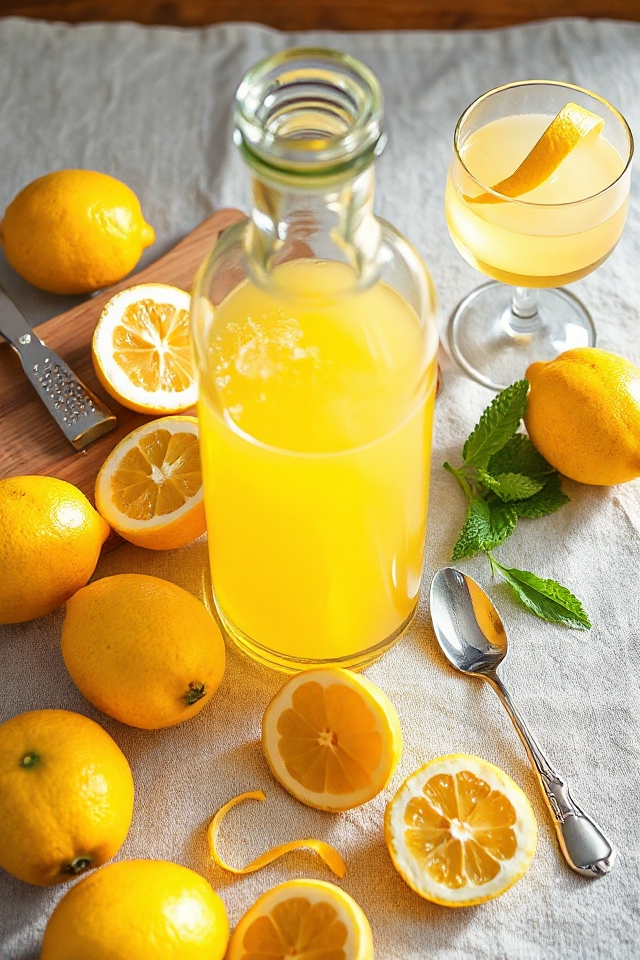 lemon liqueur preparation instructions