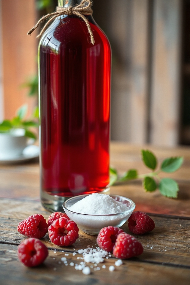 make homemade raspberry liqueur