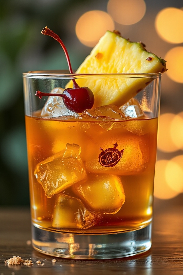 muddle pineapple rum bitters