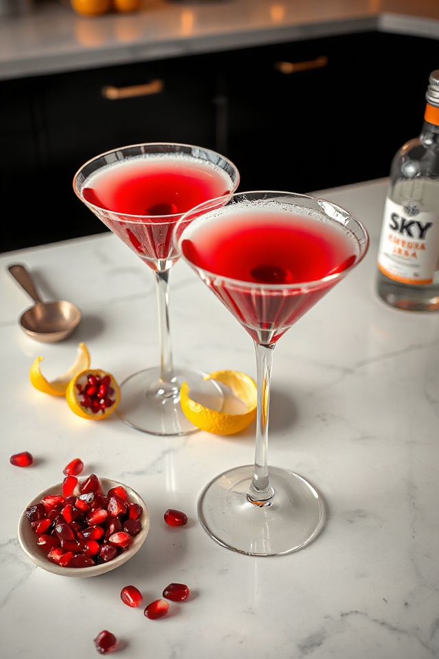 pomegranate martini cocktail recipe