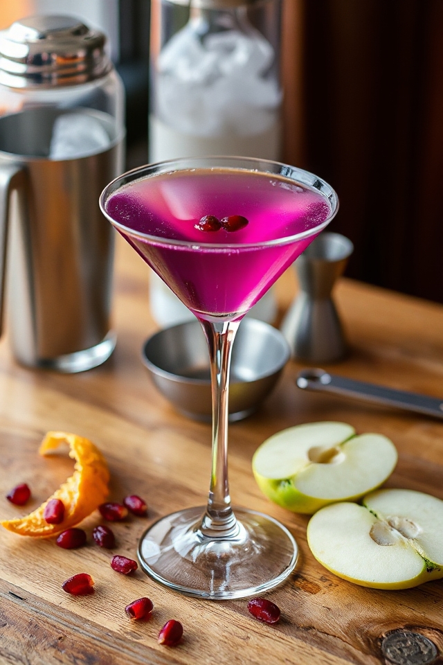 purple cocktail mixing instructions