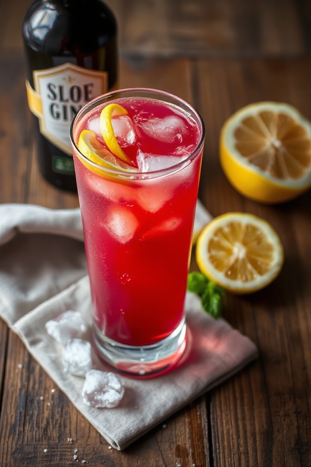 sloe gin fizz instructions