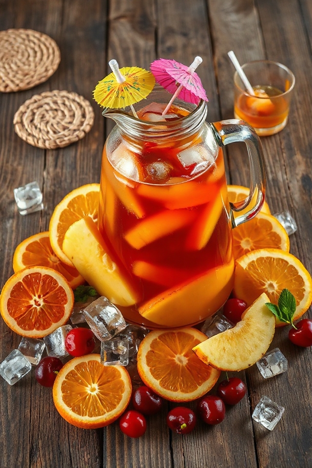 tropical cocktail mixing instructions