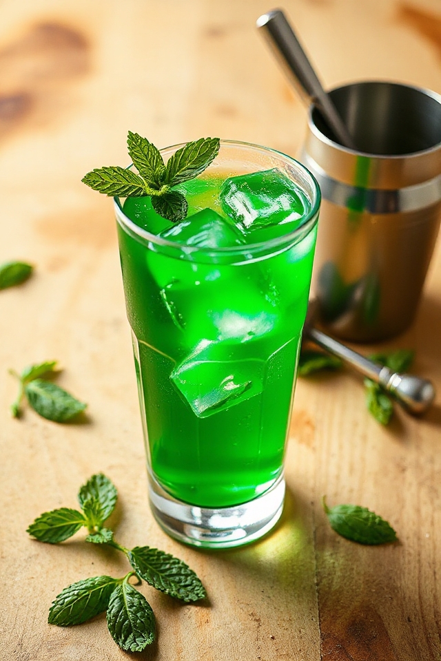 vodka and mint cocktail
