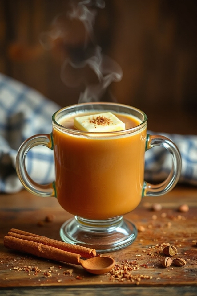 warm spiced rum beverage